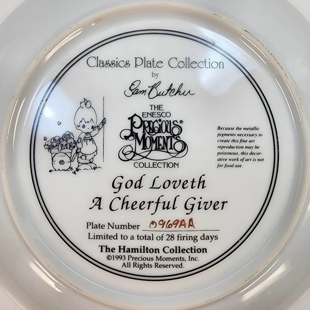 Precious Moments Hamilton Collector Plate